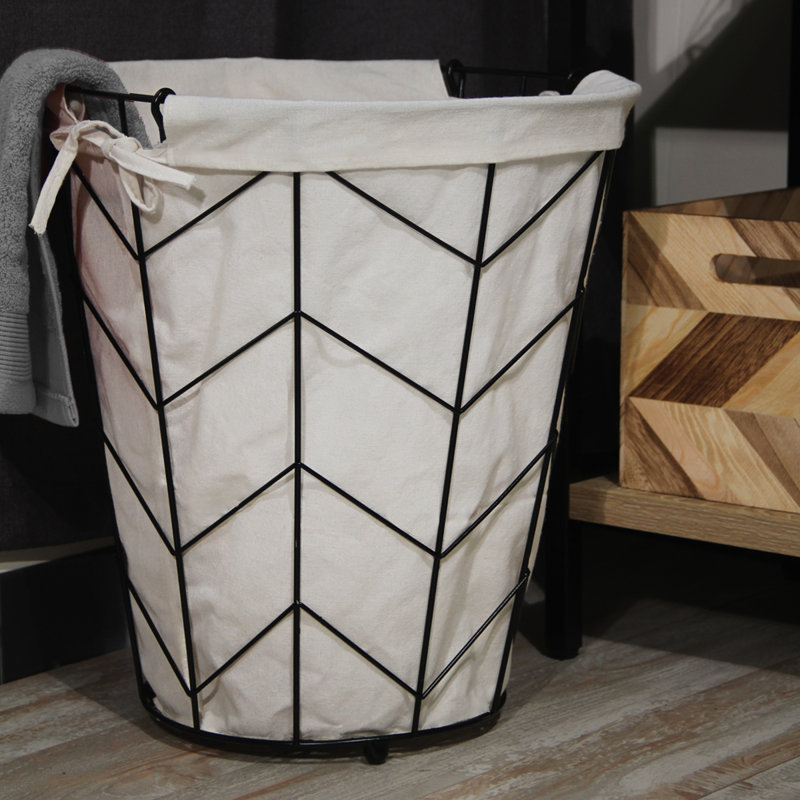 Laurel Foundry Modern Farmhouse Tapered Round Laundry Hamper & Reviews